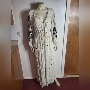 Free People Embroidered Jumper Sz S